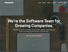 Tablet Screenshot of mindboxstudios.com